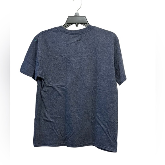 Captain America Signature Sheild Logo Blue Unisex T-Shirt - Picture 2 of 4